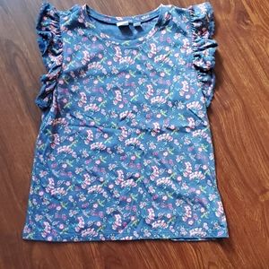 Blue floral shirt